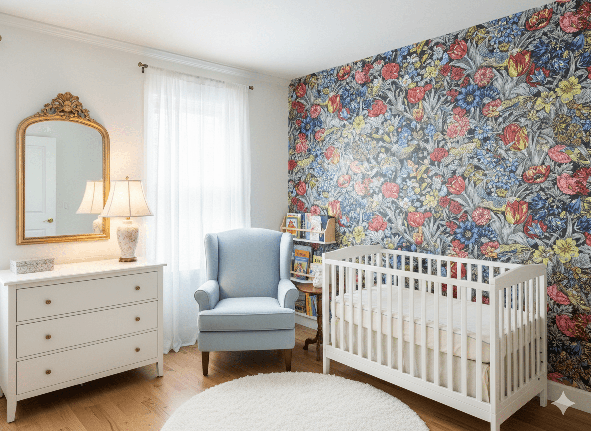 Nightingale Garden Wallpaper MF13089 - Mayflower Wallpaper