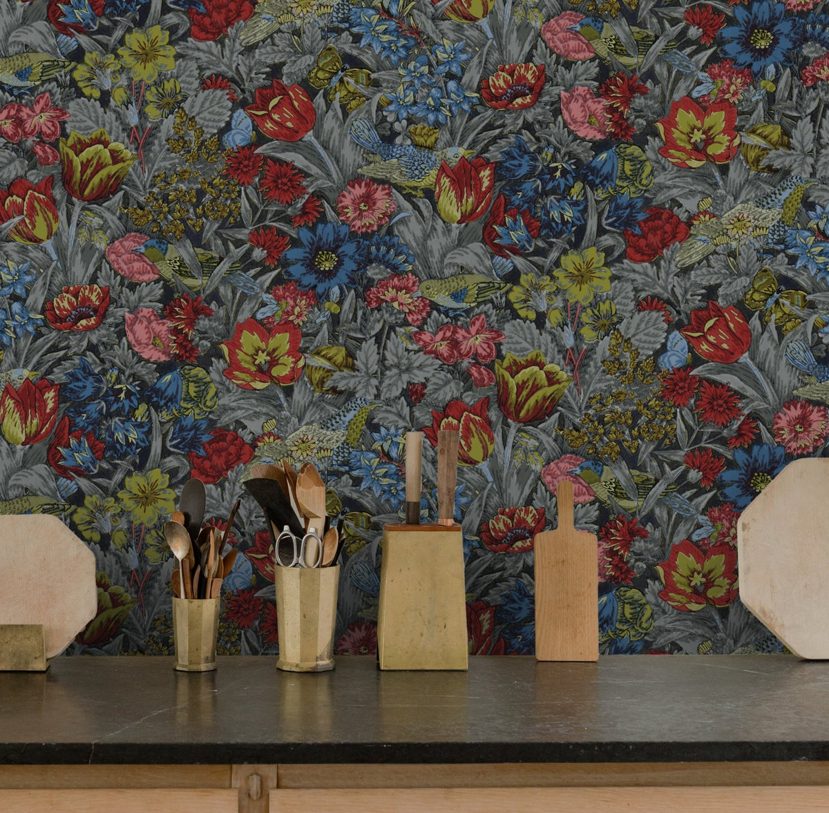 Nightingale Garden Wallpaper MF13089 - Mayflower Wallpaper