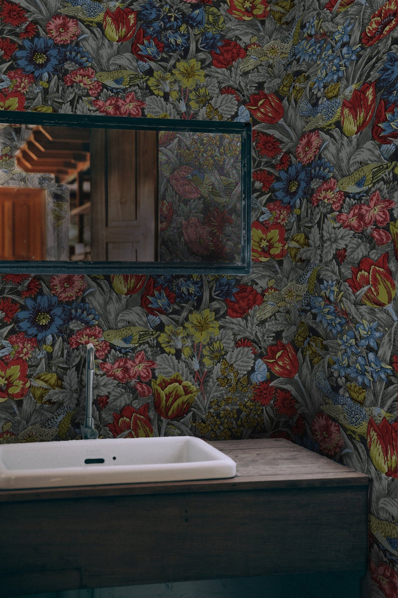 Nightingale Garden Wallpaper MF13089 - Mayflower Wallpaper