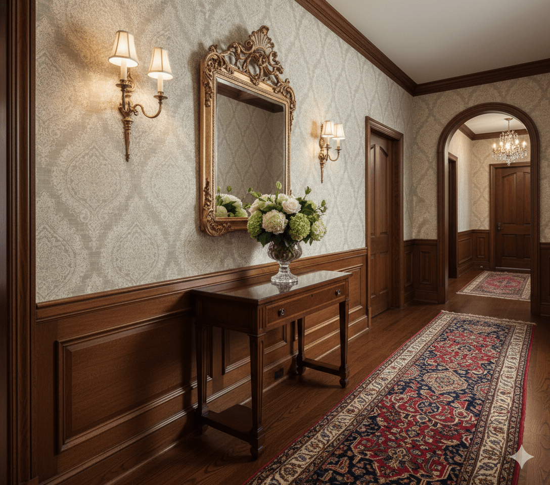 Oasis Damask MF41202 - Mayflower Wallpaper