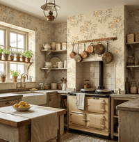 Painted Flowers Damask MF40303 - Mayflower Wallpaper