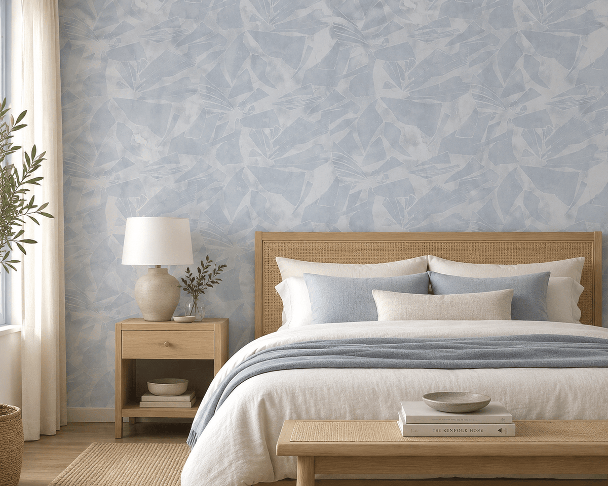 Periwinkle Minimalist Wallpaper Glass FJ30002 - Mayflower Wallpaper