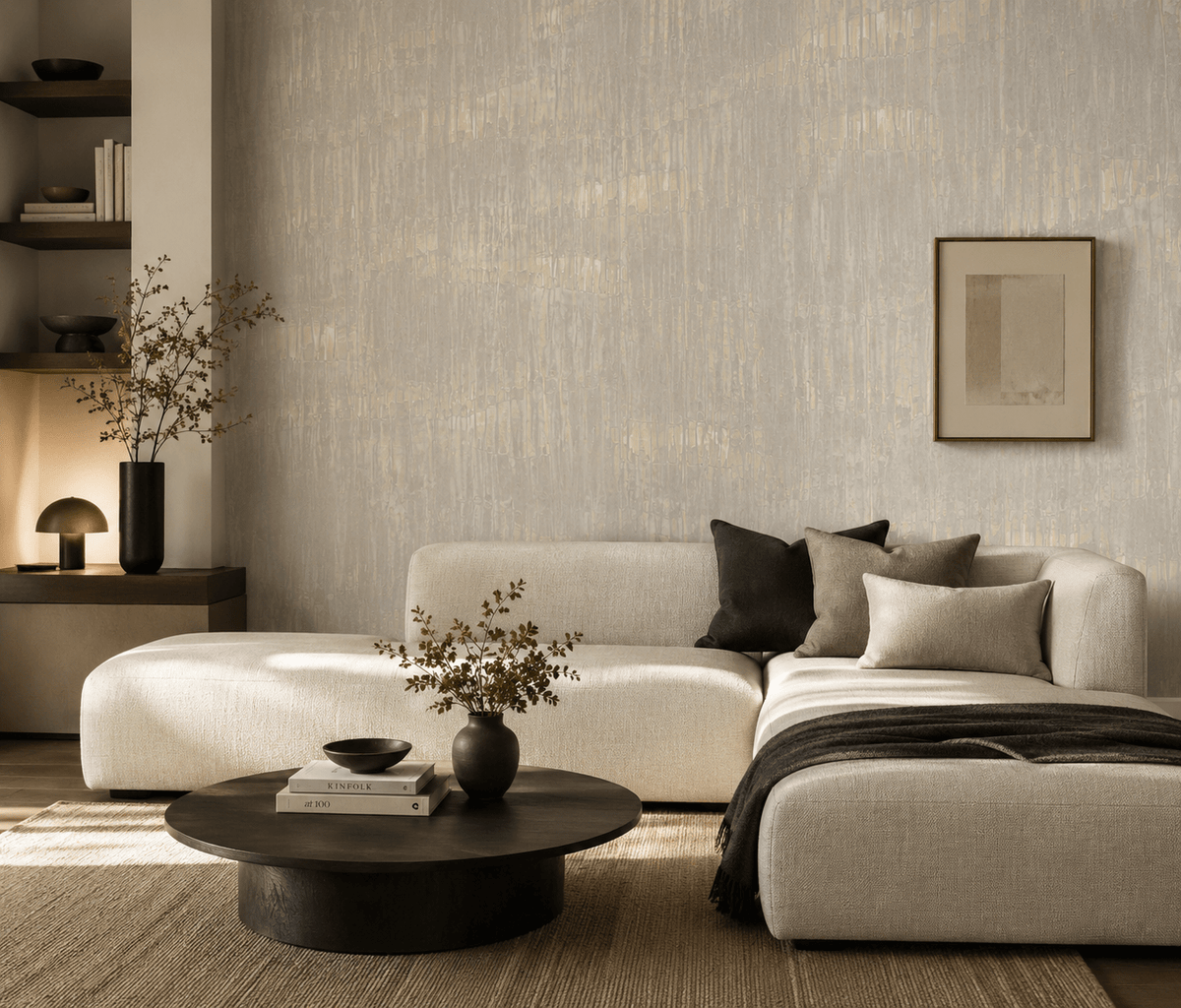 Platinum Abstract Wallpaper Oxide FJ100207 - Mayflower Wallpaper