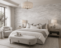 Platinum Shibori Wallpaper Shibori FJ100127 - Mayflower Wallpaper