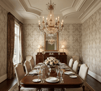 Rochambeau Victorian French Country Wallpaper in Gray & Brass MF60207 - Mayflower Wallpaper