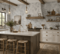 Silver Plaster Effect Wallpaper Travertine FJ000201 - Mayflower Wallpaper