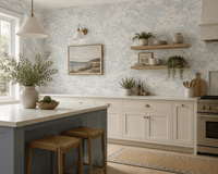 Slate Blue Abstract Wallpaper Lichen FJ30312 - Mayflower Wallpaper