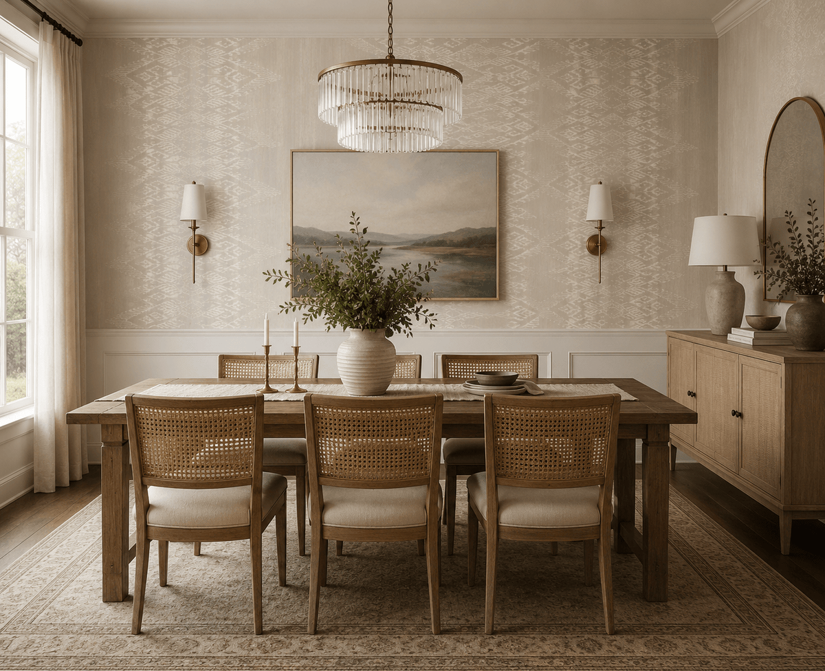 Taupe Abstract Wallpaper Provender MF70708 - Mayflower Wallpaper