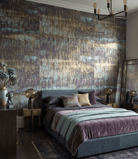 Teal Abstract Wallpaper Oxide FJ040207 - Mayflower Wallpaper