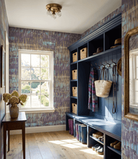 Teal Abstract Wallpaper Oxide FJ040207 - Mayflower Wallpaper