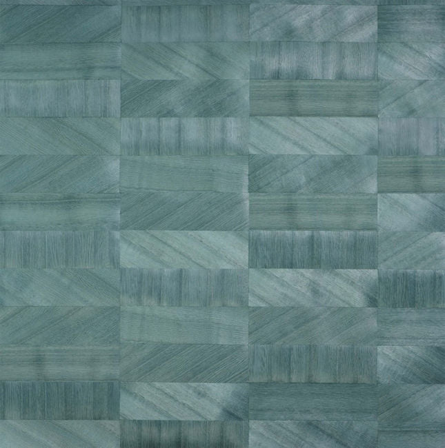 Teal Quilted Real Grasscloth NS51512 - Mayflower Wallpaper