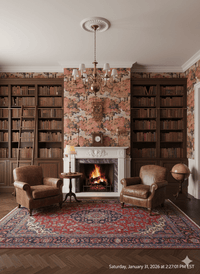 Victorian Autumn Trees Wallpaper – Elegant Fall Woodland MF12008 - Mayflower Wallpaper