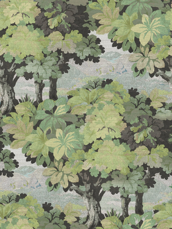 Victorian Summer Green Trees MF12012 - Mayflower Wallpaper