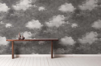 Black and White Clouds Wallpaper Peel and Stick MD30911 - Mayflower Wallpaper