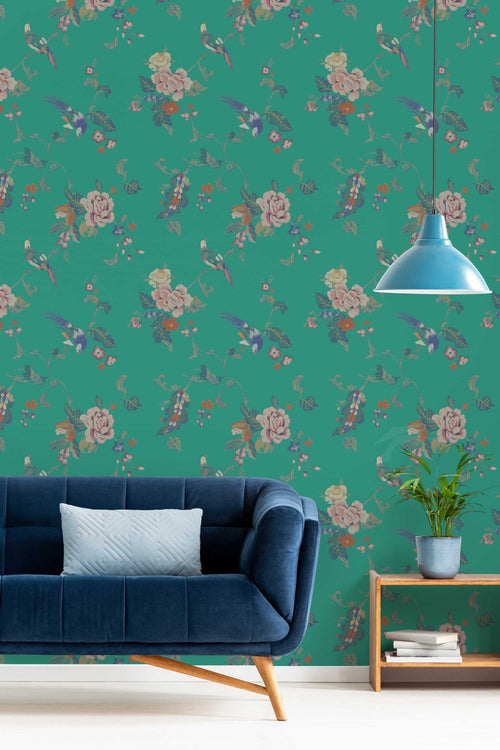 Morrissey Pink Flower Peel and Stick Wallpaper MD41202