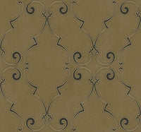 Our blooming swirls of ebony and dips of ivory trace the metallic golden brown canvas.