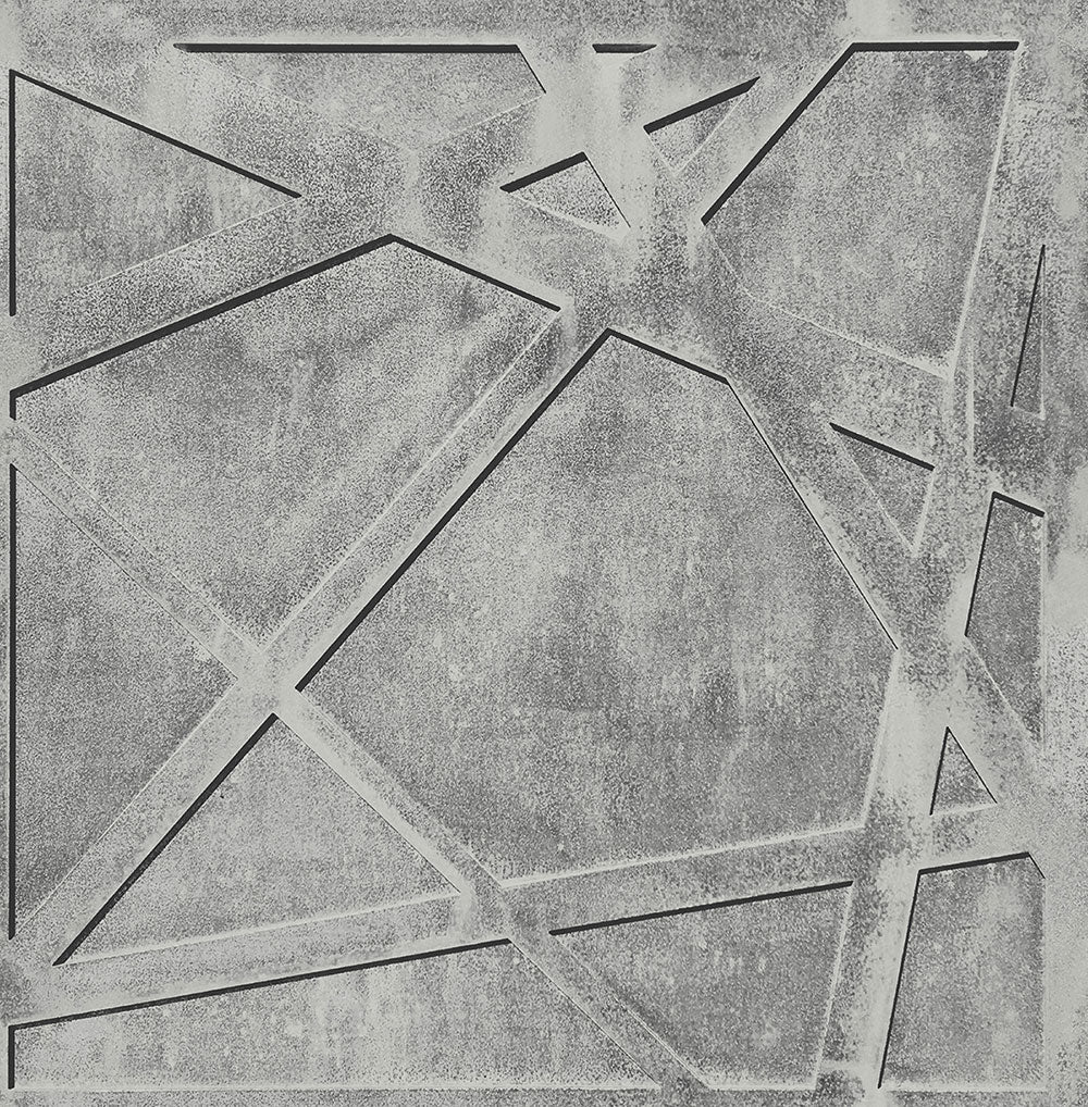Geometric Wallpaper Silver
