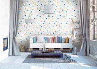 Colorful Polka Dot Pattern Wallpaper Peel and Stick MD11225 - Mayflower Wallpaper