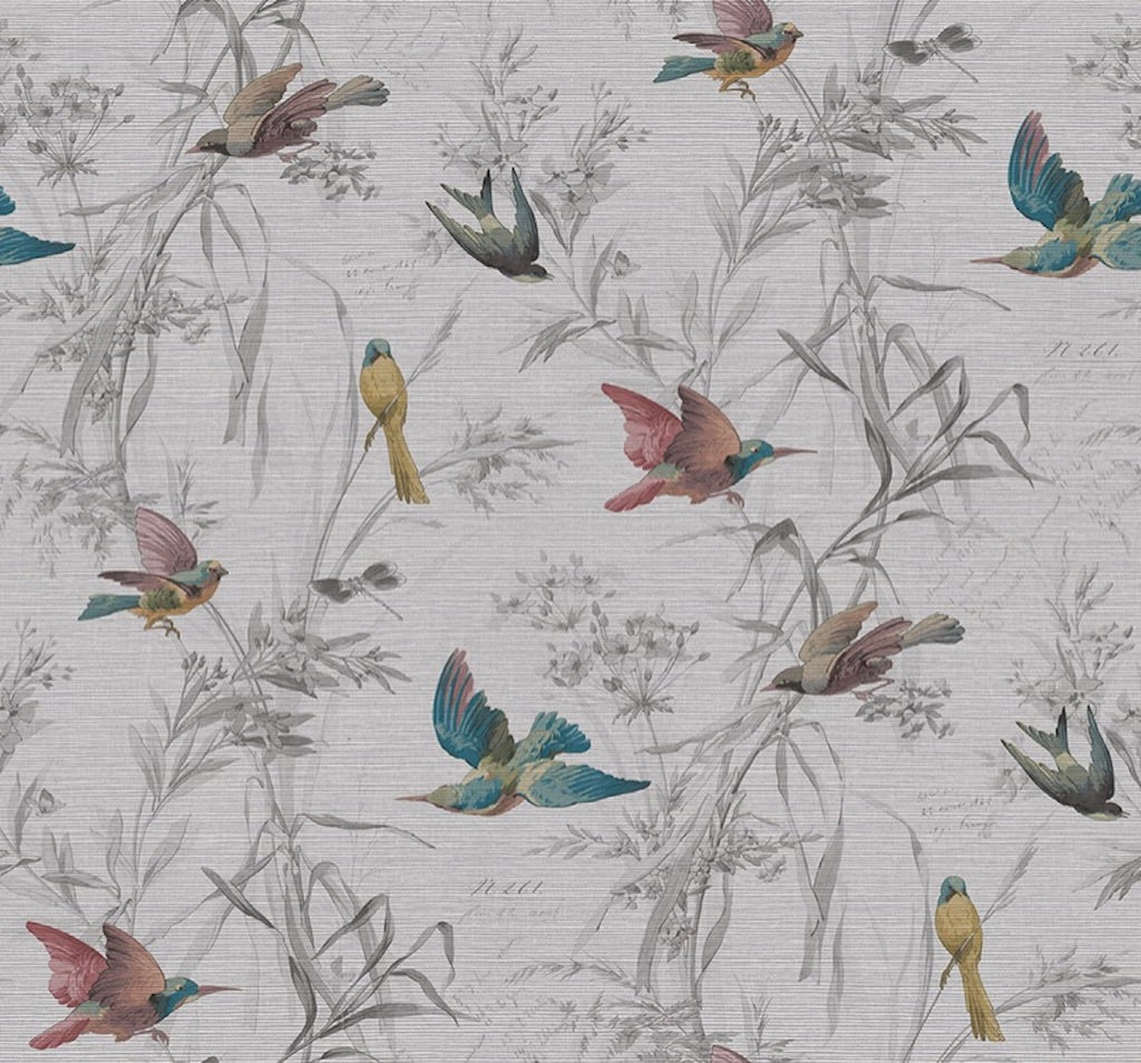 Colorful Soaring Birds Peel and Stick Wallpaper MD40909 - Mayflower Wallpaper