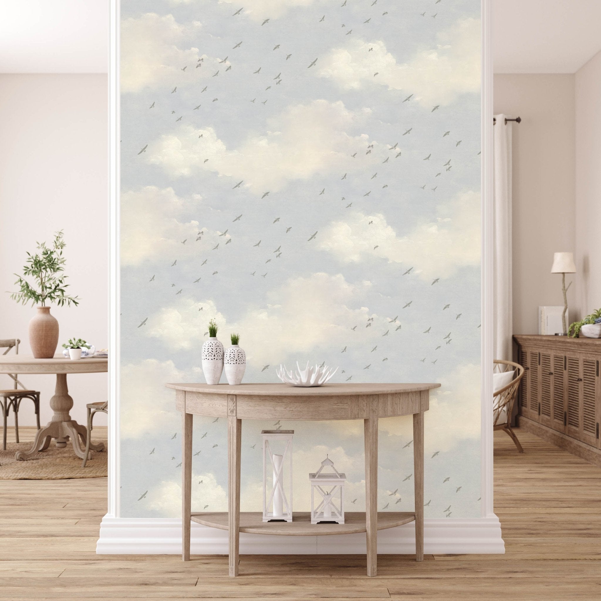Cute cloud pattern removable wallpaper by Livettes  Livettes EU