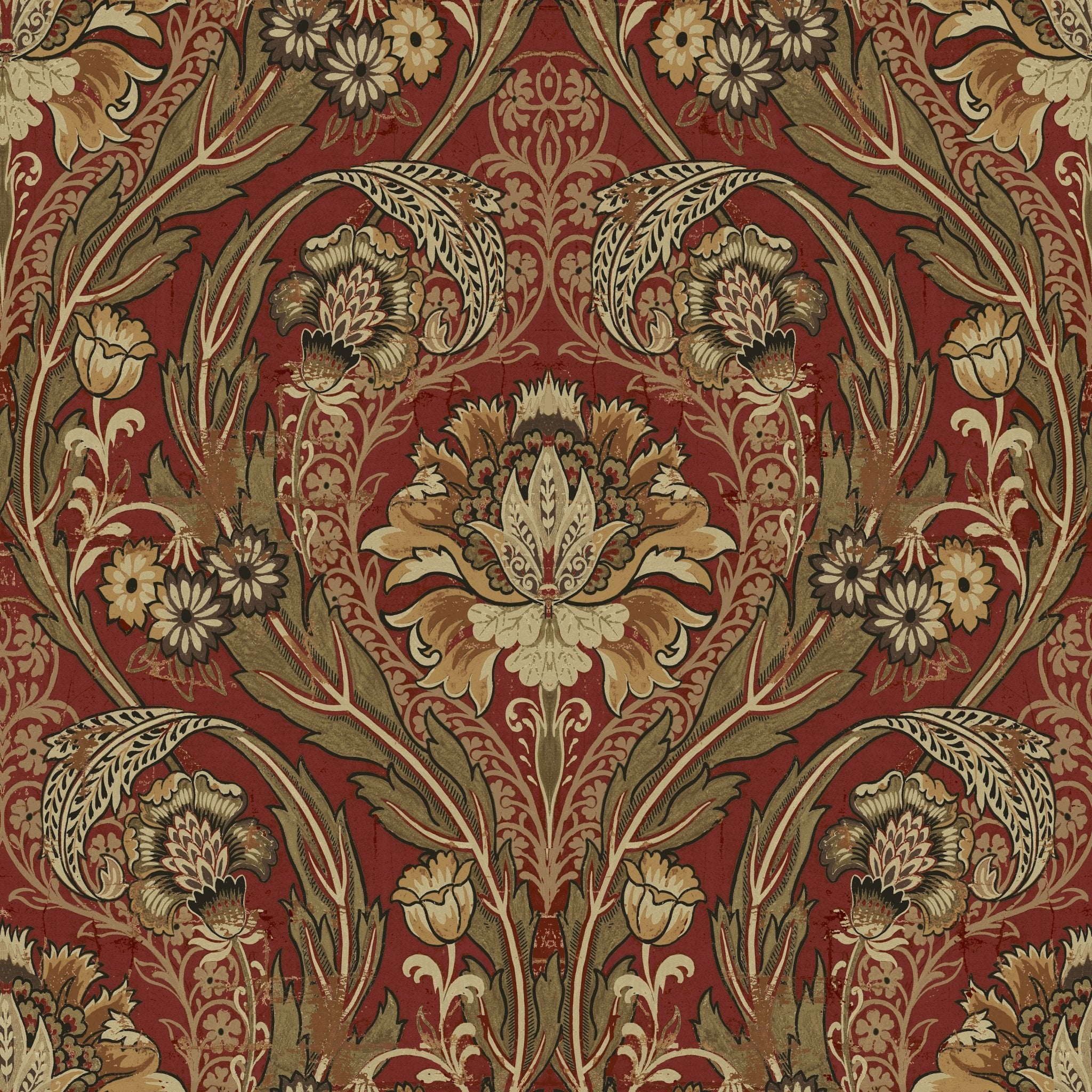 Victorian Floral Wallpaper  Victoria  Milton  King