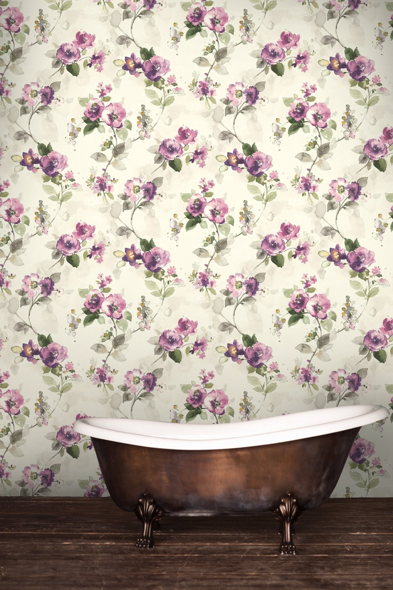 Purple Rose Wallpaper – Mayflower Wallpaper