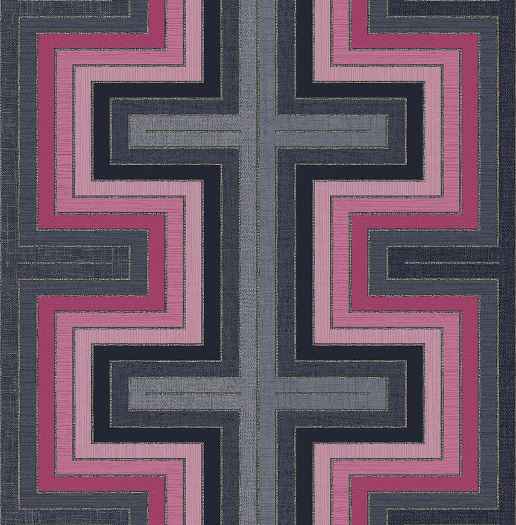 Maze Raspberry FJ40511 - Mayflower Wallpaper