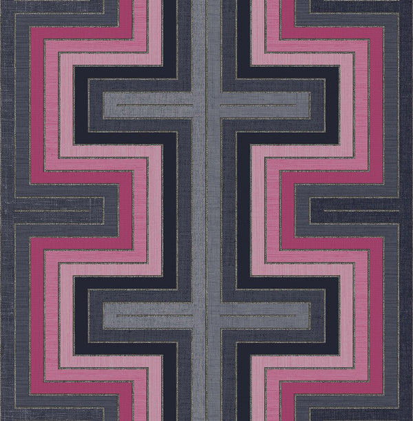Maze Raspberry FJ40511 - Mayflower Wallpaper