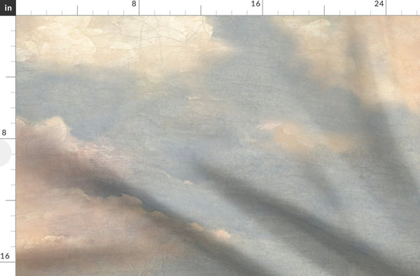 MFCLF30902 Westerly sunset Cotton/Linen Fabric. - Mayflower Wallpaper