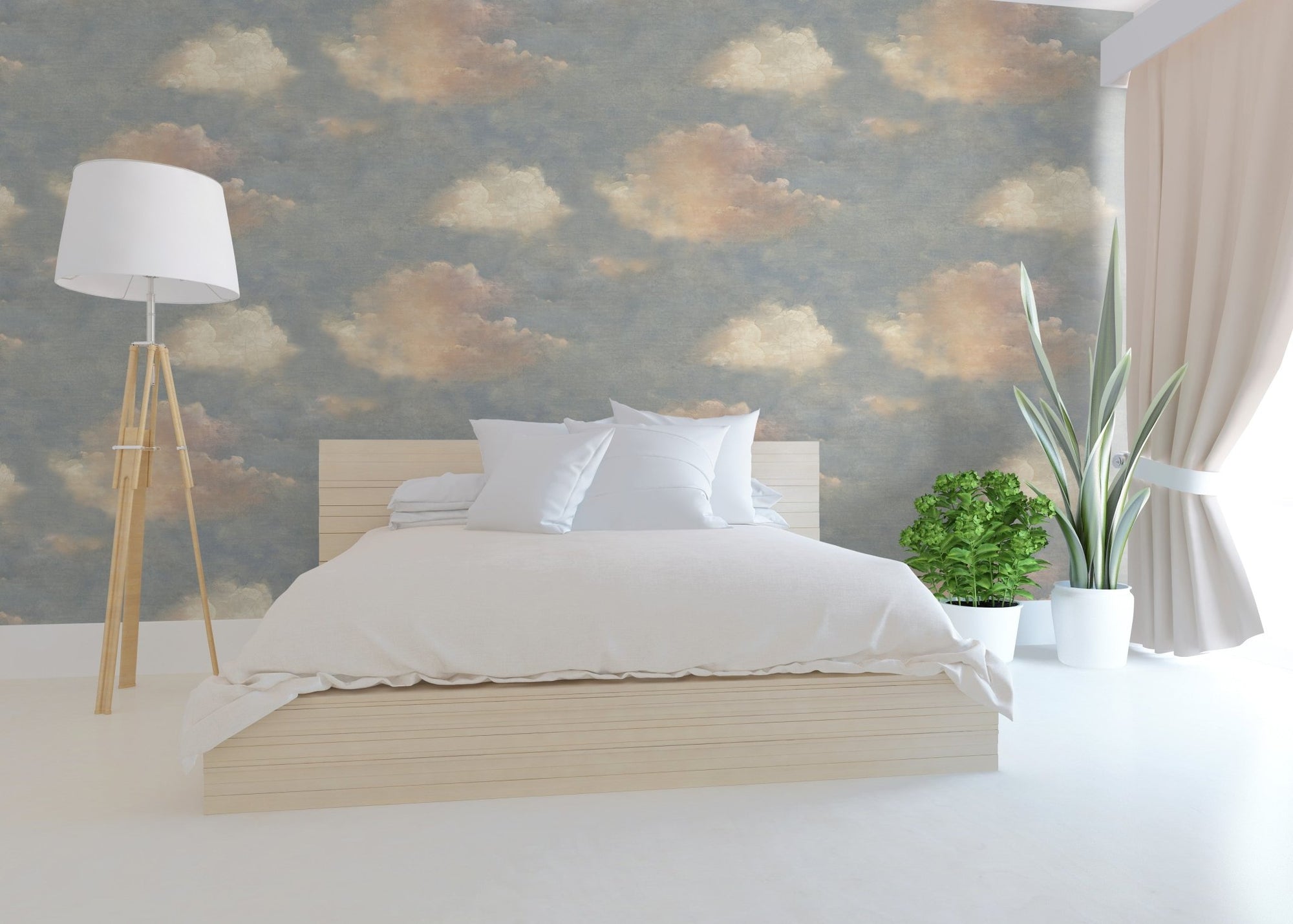 MFW30902 Pastel Cloud Wallpaper Peel and Stick - Mayflower Wallpaper