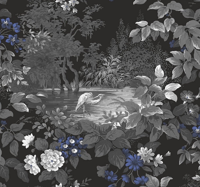Midnight Moonlight Peel and Stick Wallpaper MD40380 - Mayflower Wallpaper