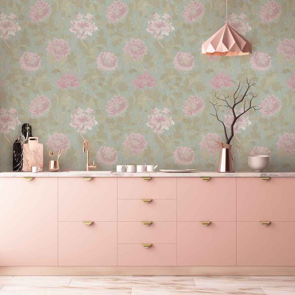 Pink Floral Wallpaper Cherry Blossom Wallpaper Pink Peel and Stick  Wallpaper Premium Floral Wallpaper  Timberlea Interiors
