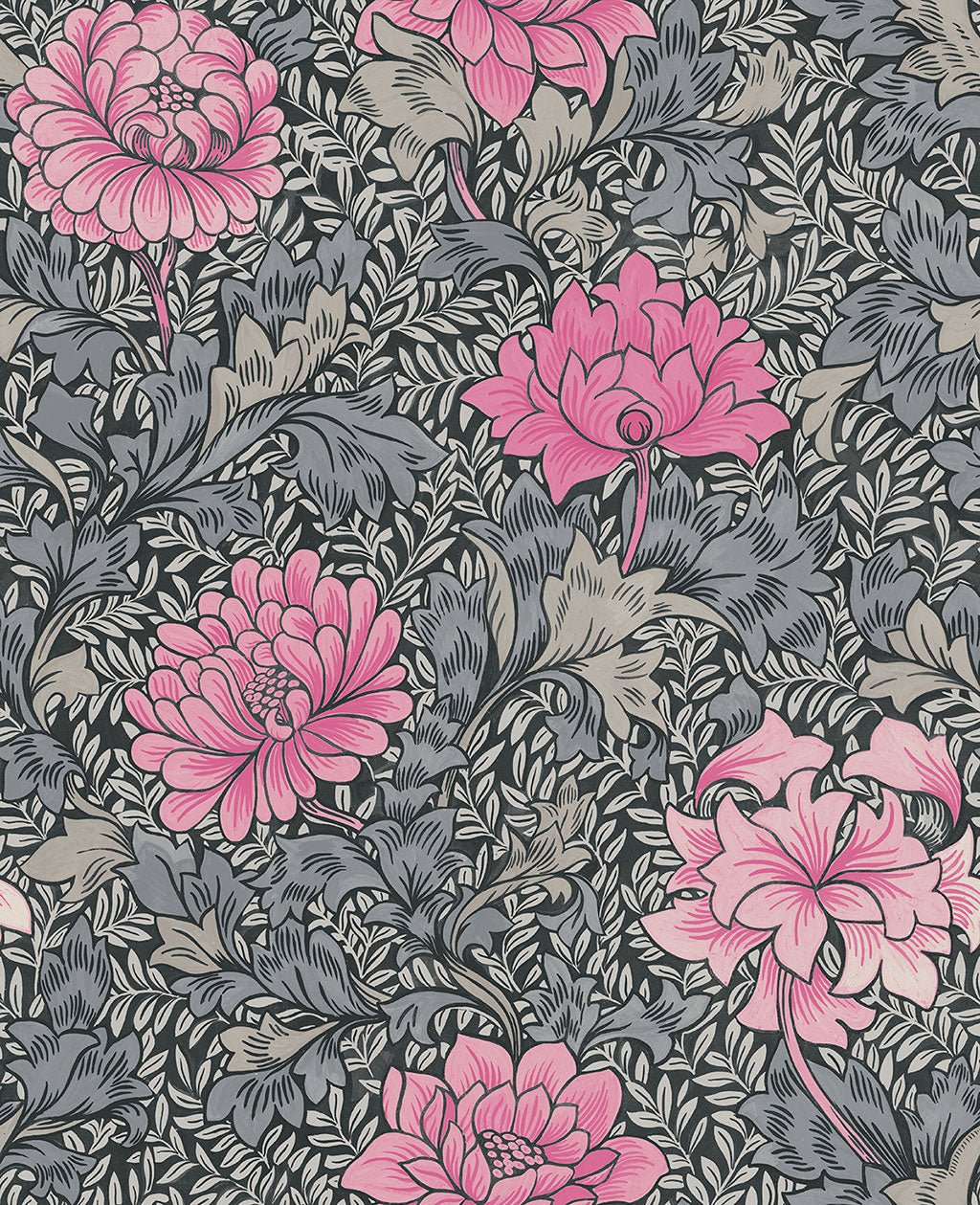 Morrissey Flower Raspberry FJ41280 - Mayflower Wallpaper