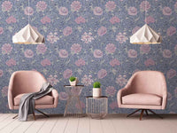 Morrissey Pink Flower Peel and Stick Wallpaper MD41202 - Mayflower Wallpaper