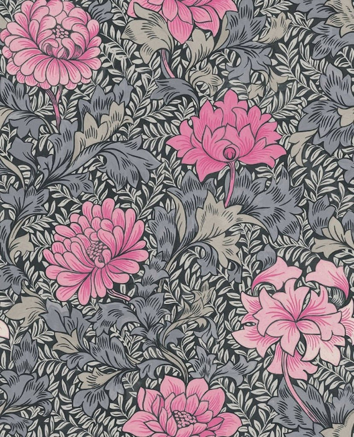 Morrissey Pink Rose Peel and Stick Wallpaper MD41280 - Mayflower Wallpaper