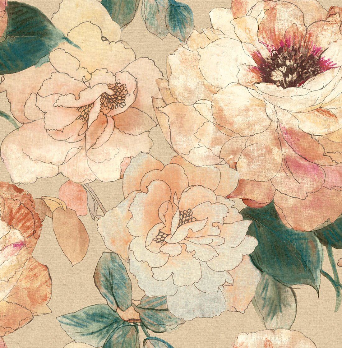 Paper Rose MF41606 - Mayflower Wallpaper