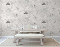Paper Rose Peel and Stick Wallpaper MD41608 - Mayflower Wallpaper