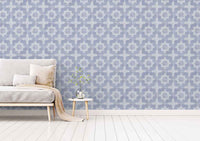 Star Tile Peel and Stick Wallpaper Gray and White MD00087 - Mayflower Wallpaper