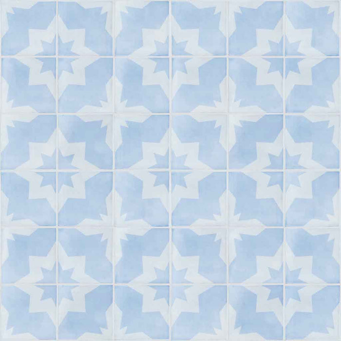 Star Tile Peel and Stick Wallpaper Periwinkle MD00089 - Mayflower Wallpaper