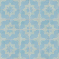 Star Tile Peel and Stick Wallpaper Turquoise MD00088 - Mayflower Wallpaper