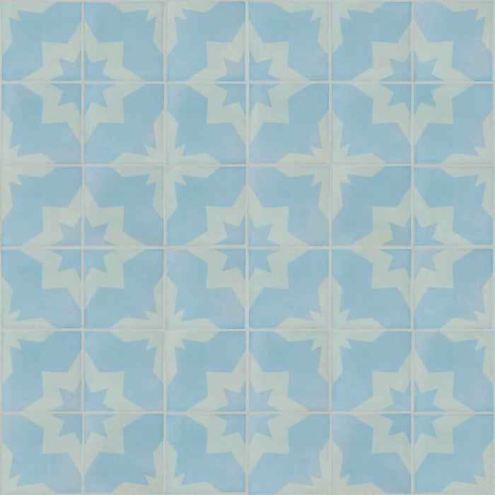 Star Tile Peel and Stick Wallpaper Turquoise MD00088 - Mayflower Wallpaper