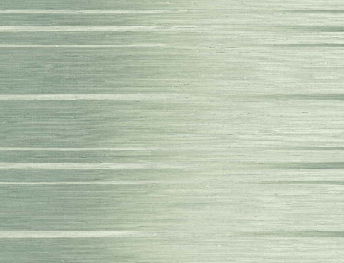 Ombre green grasscloth wallpaper