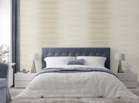 Light Beige Wallpaper Grasscloth in a bedroom setting