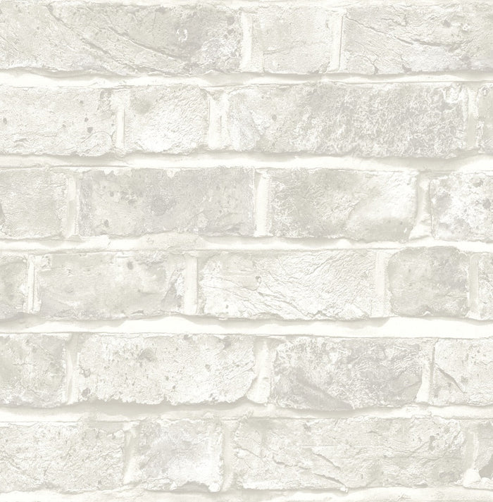 White Brick Peel and Stick Wallpaper KO10210 - Mayflower Wallpaper