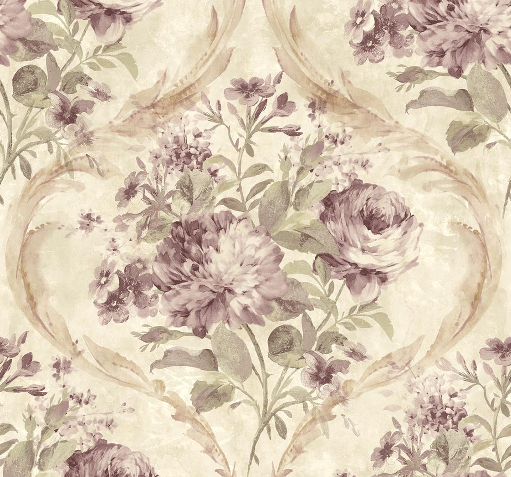 Purple Floral Wallpaper – Mayflower Wallpaper